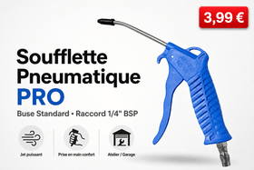 Soufflette Pneumatique Professionnelle – Buse Standard 1/4" | Atelier & Garage