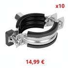 Lot de 10 – Collier de Serrage ISO – Diamètre 25 à 30 mm – Acier Galvanisé
