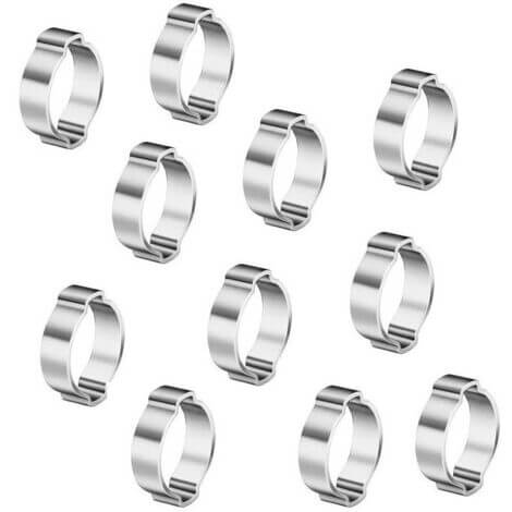 Lot de 10 – Collier de Serrage à Oreille – Diamètre 13-15 mm