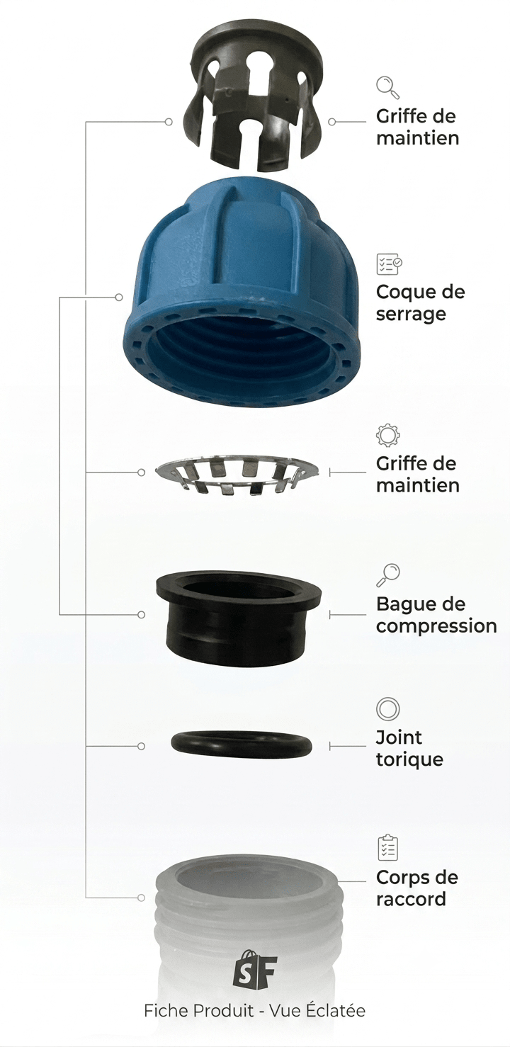 Coude 90° ø25 — 16 Bar