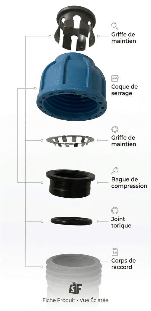 Coude 90° ø25 — 16 Bar