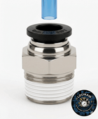 Raccord Pneumatique Cannelure ø6 mm – Filetage Mâle 1/4" BSP