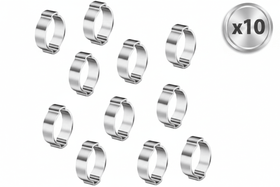 Lot de 10 – Collier de Serrage à Oreille – Diamètre 13-15 mm