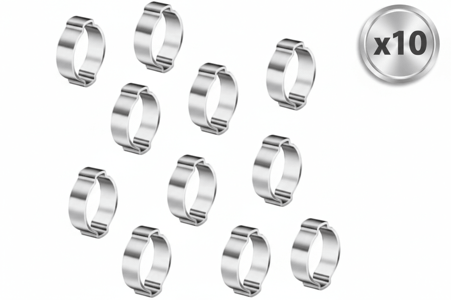 Lot de 10 – Collier de Serrage à Oreille – Diamètre 13-15 mm