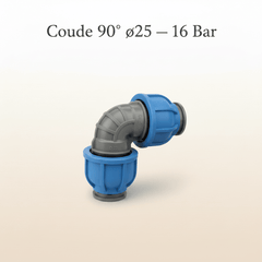 Coude 90° ø25 — 16 Bar