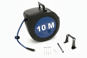 Enrouleur d'Air Comprimé à Rétractation Automatique – 10 mètres – Raccord 1/4" Femelle