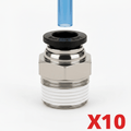 Raccord Pneumatique Cannelure ø8 mm – Filetage Mâle 1/4" BSP