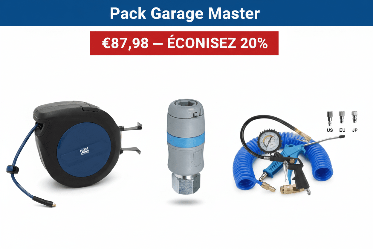 Pack Garage Master - Système Complet Air Comprimé 10m