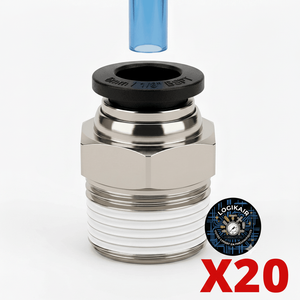 Raccord ø6mm – Lot de 20