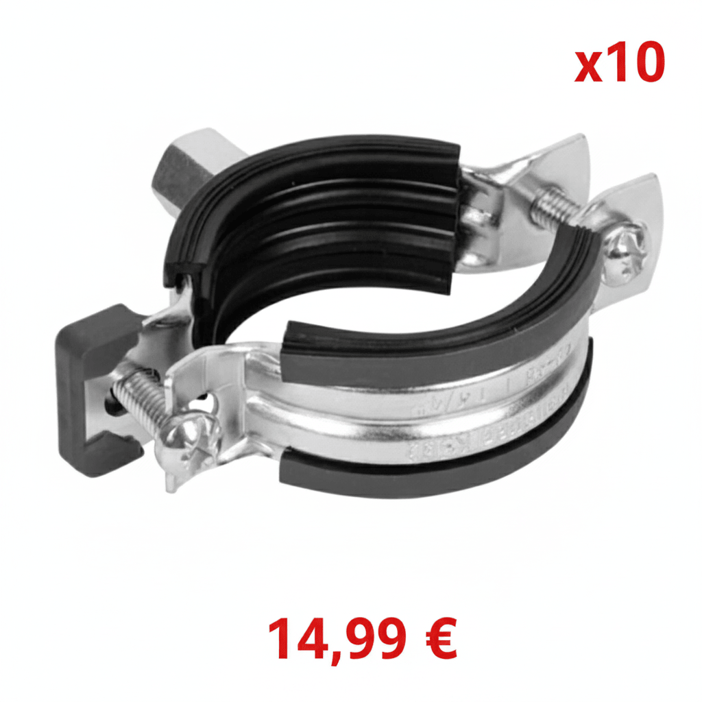 Collier de Serrage ISO – Diamètre 25 à 30 mm – Acier Galvanisé