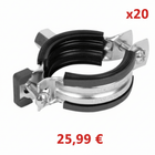 Lot de 10 – Collier de Serrage ISO – Diamètre 25 à 30 mm – Acier Galvanisé