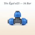 Tée Égal ø25 — 16 Bar