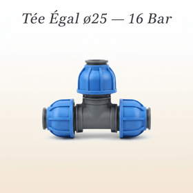 Tée Égal ø25 — 16 Bar