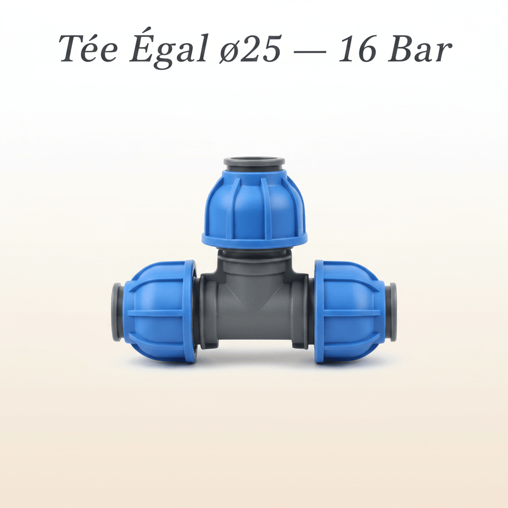 Tée Égal ø25 — 16 Bar